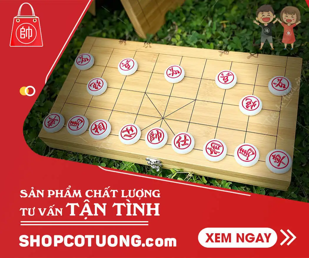 Bàn cờ tướng gỗ trúc